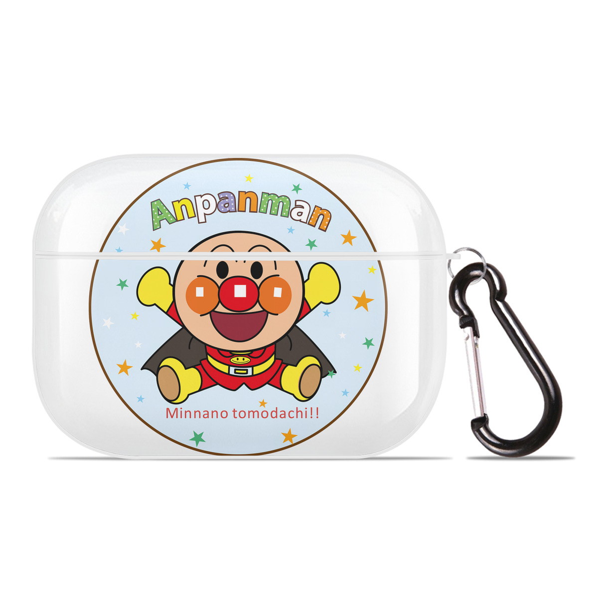 （画像用） アンパンマン Anpanman 【AirPods Pro用】ハードシェル保護ケース 耐衝撃・防指紋・カラビナ付き商品仕様