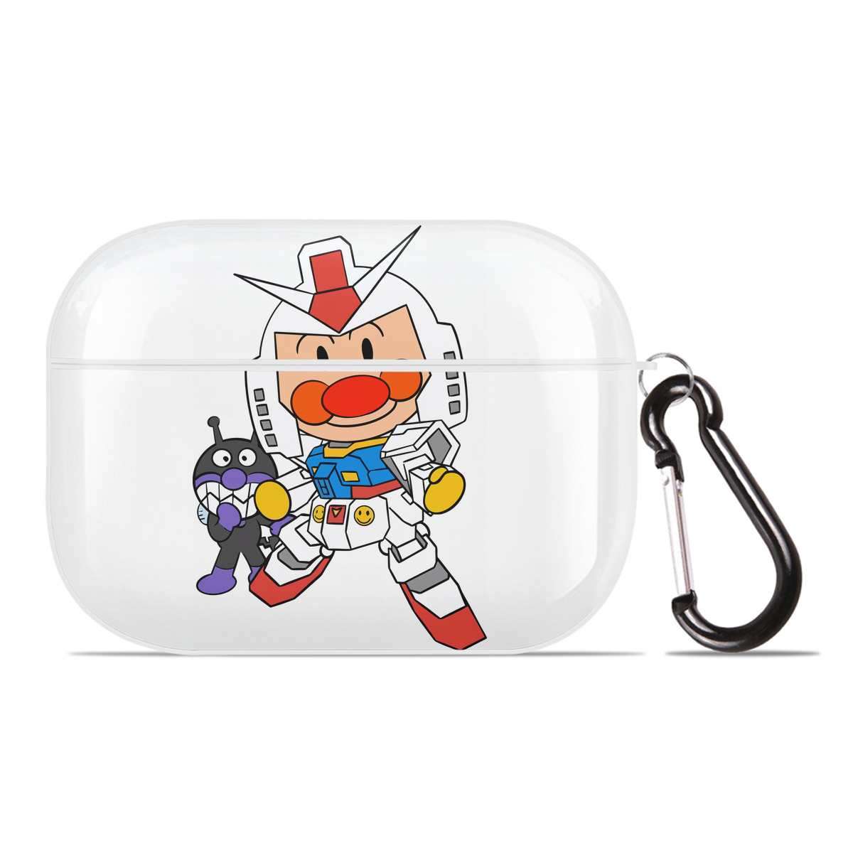 （画像用） アンパンマン Anpanman 【AirPods Pro用】ハードシェル保護ケース 耐衝撃・防指紋・カラビナ付き商品仕様