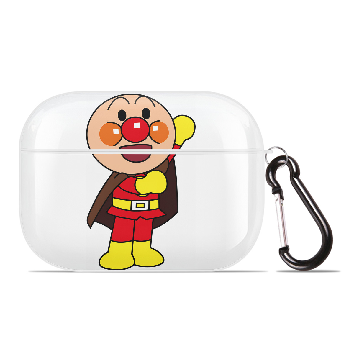 （画像用） アンパンマン Anpanman 【AirPods Pro用】ハードシェル保護ケース 耐衝撃・防指紋・カラビナ付き商品仕様