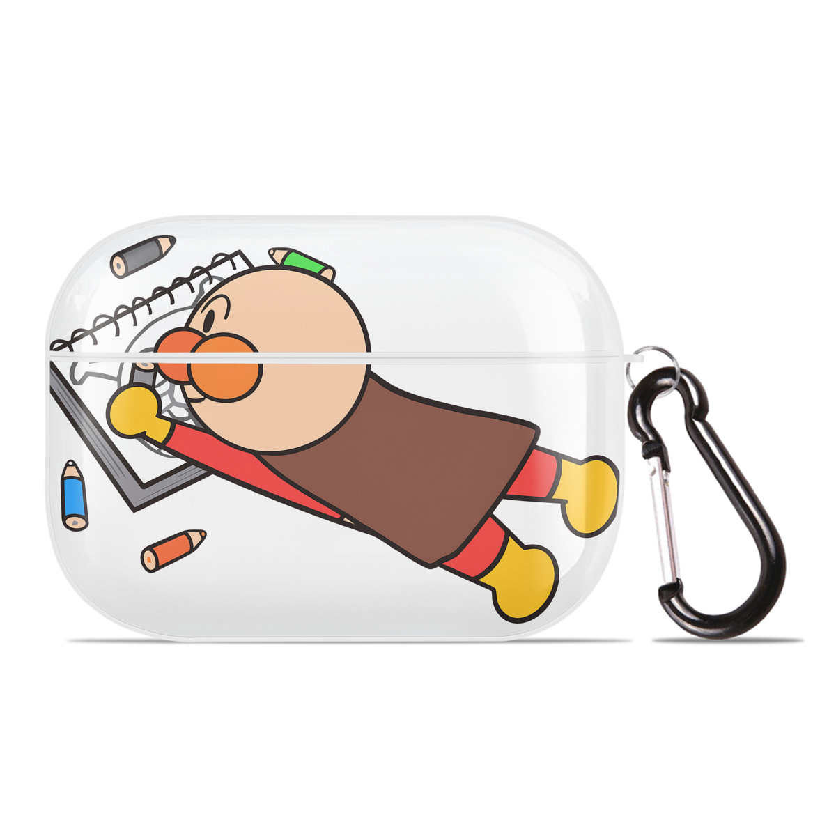 （画像用） アンパンマン Anpanman 【AirPods Pro用】ハードシェル保護ケース 耐衝撃・防指紋・カラビナ付き商品仕様