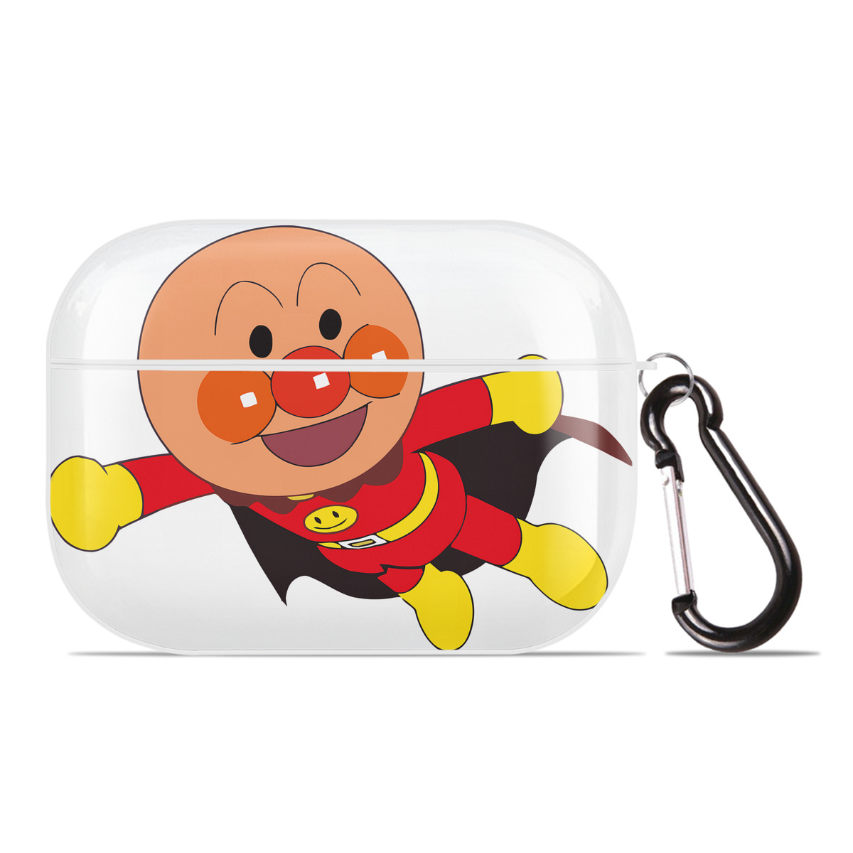 （画像用） アンパンマン Anpanman 【AirPods Pro用】ハードシェル保護ケース 耐衝撃・防指紋・カラビナ付き商品仕様