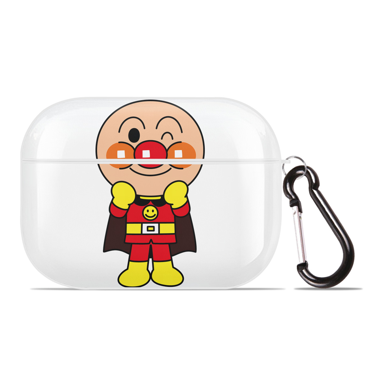 （画像用） アンパンマン Anpanman 【AirPods Pro用】ハードシェル保護ケース 耐衝撃・防指紋・カラビナ付き商品仕様