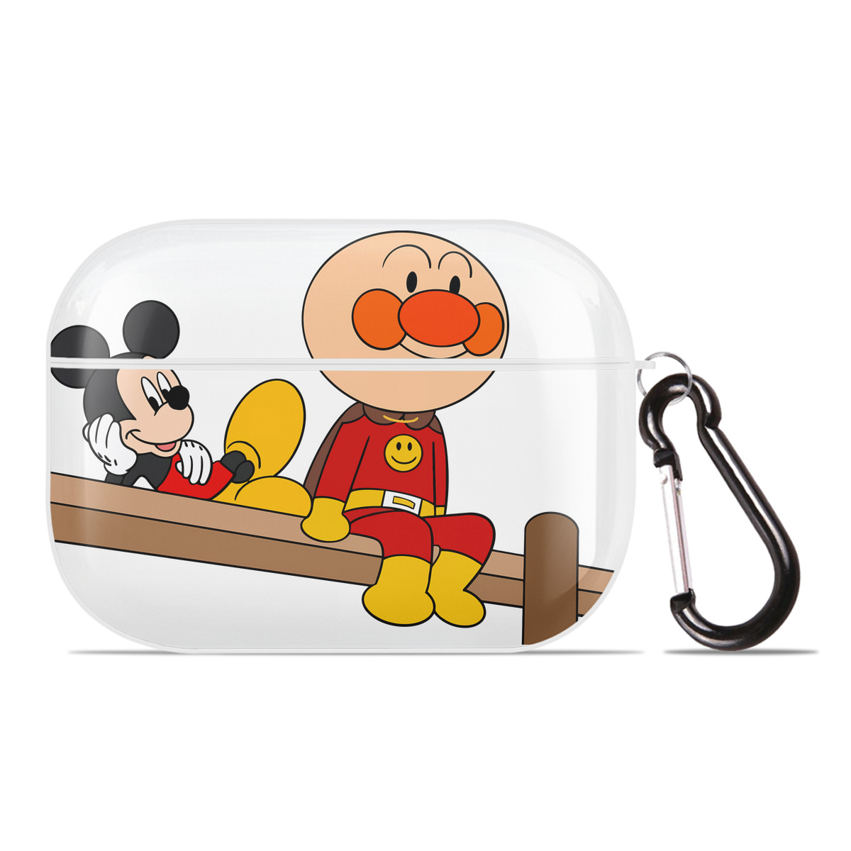 （画像用） アンパンマン Anpanman 【AirPods Pro用】ハードシェル保護ケース 耐衝撃・防指紋・カラビナ付き商品仕様