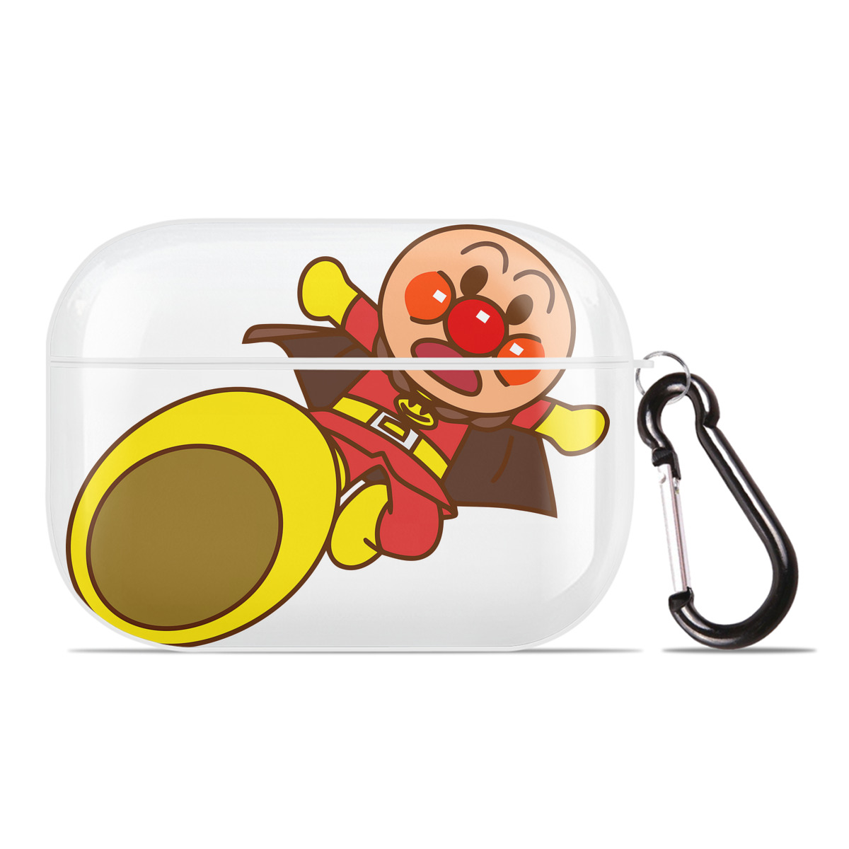 （画像用） アンパンマン Anpanman 【AirPods Pro用】ハードシェル保護ケース 耐衝撃・防指紋・カラビナ付き商品仕様