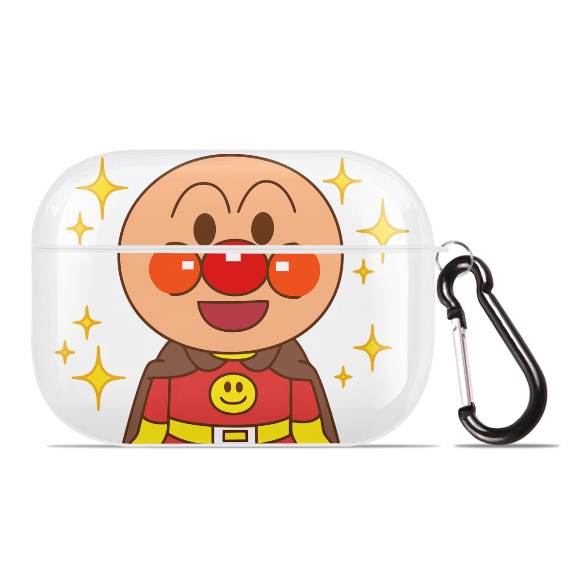 （画像用） アンパンマン Anpanman 【AirPods Pro用】ハードシェル保護ケース 耐衝撃・防指紋・カラビナ付き商品仕様
