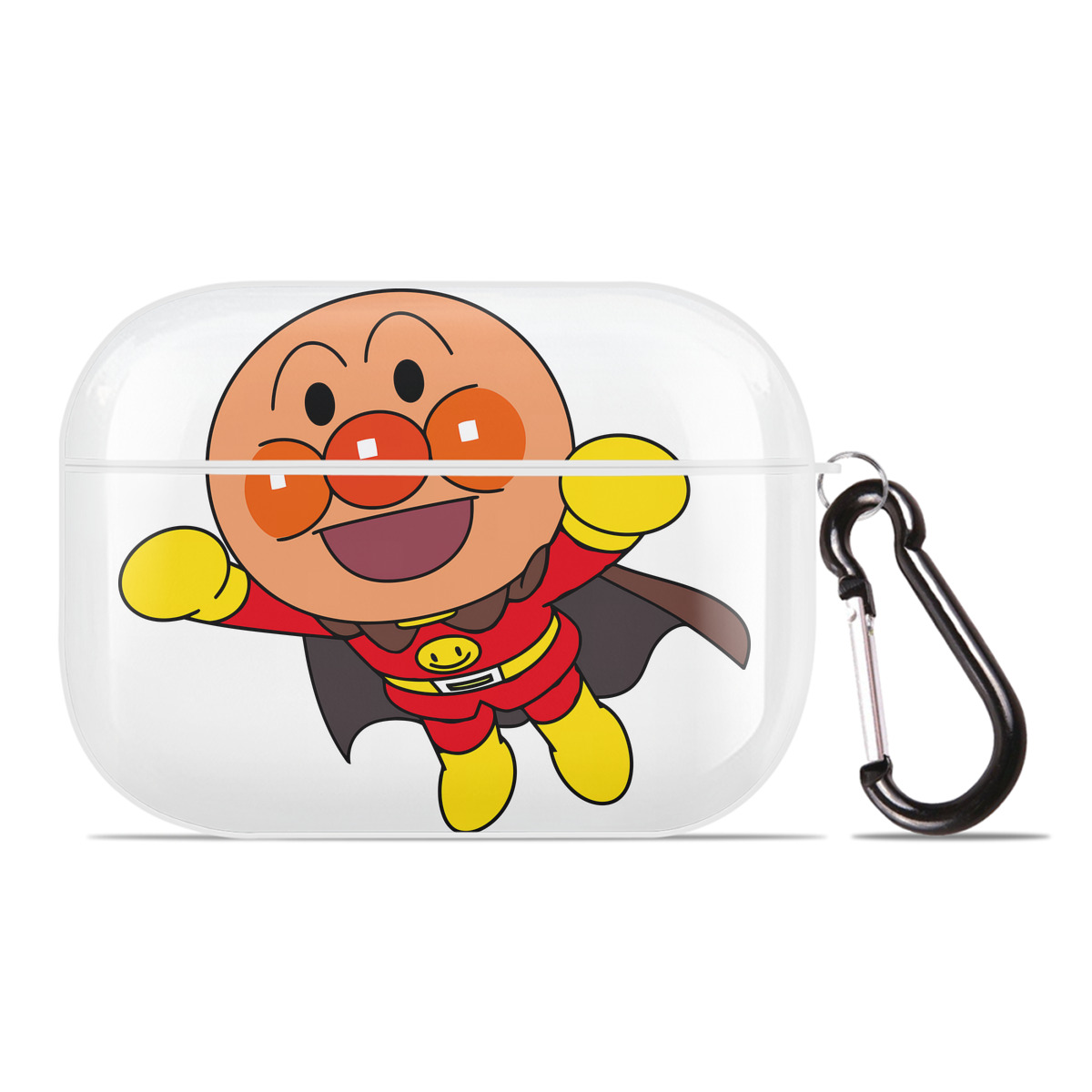 （画像用） アンパンマン Anpanman 【AirPods Pro用】ハードシェル保護ケース 耐衝撃・防指紋・カラビナ付き商品仕様