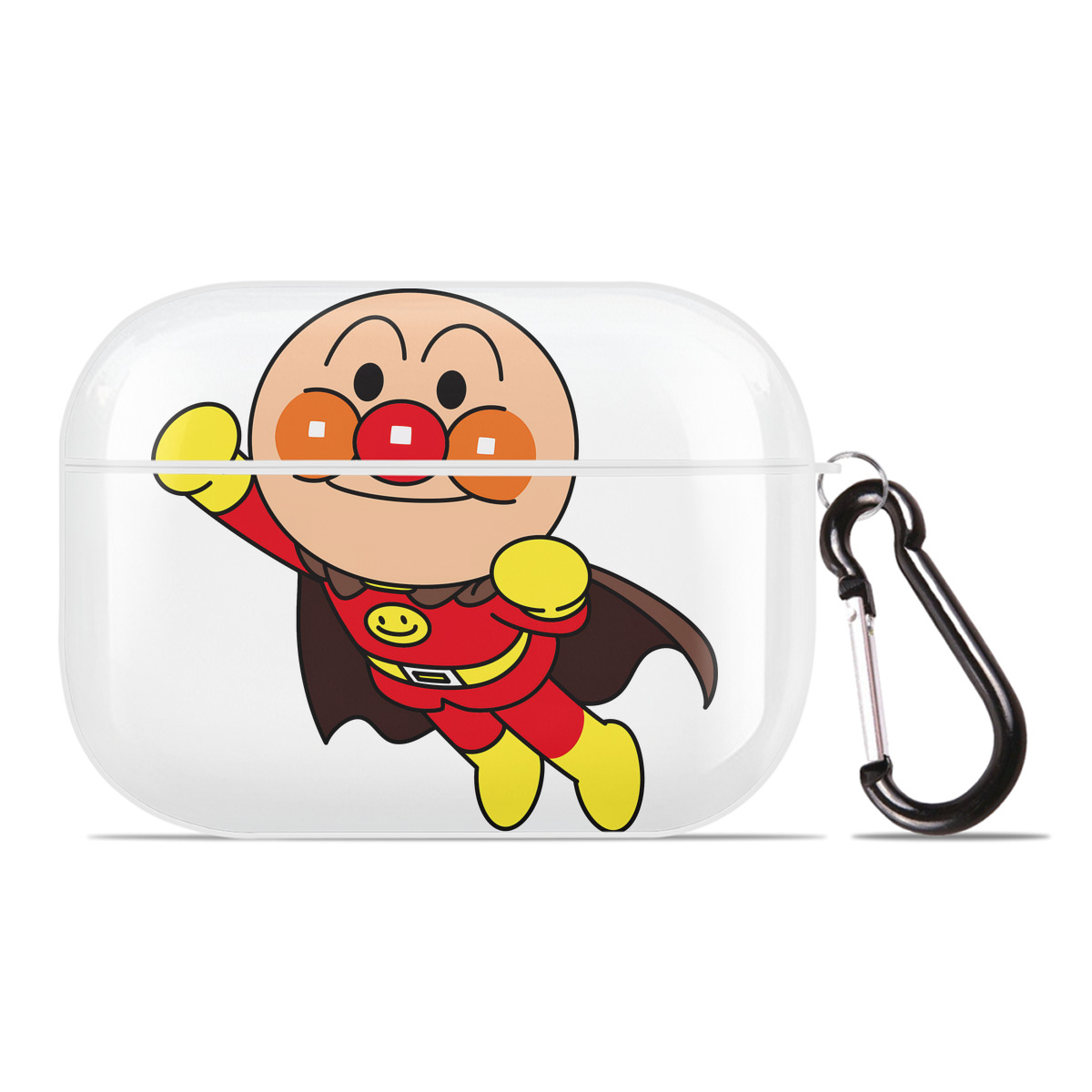 （画像用） アンパンマン Anpanman 【AirPods Pro用】ハードシェル保護ケース 耐衝撃・防指紋・カラビナ付き商品仕様