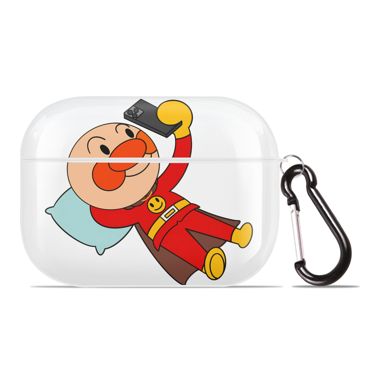 （画像用） アンパンマン Anpanman 【AirPods Pro用】ハードシェル保護ケース 耐衝撃・防指紋・カラビナ付き商品仕様