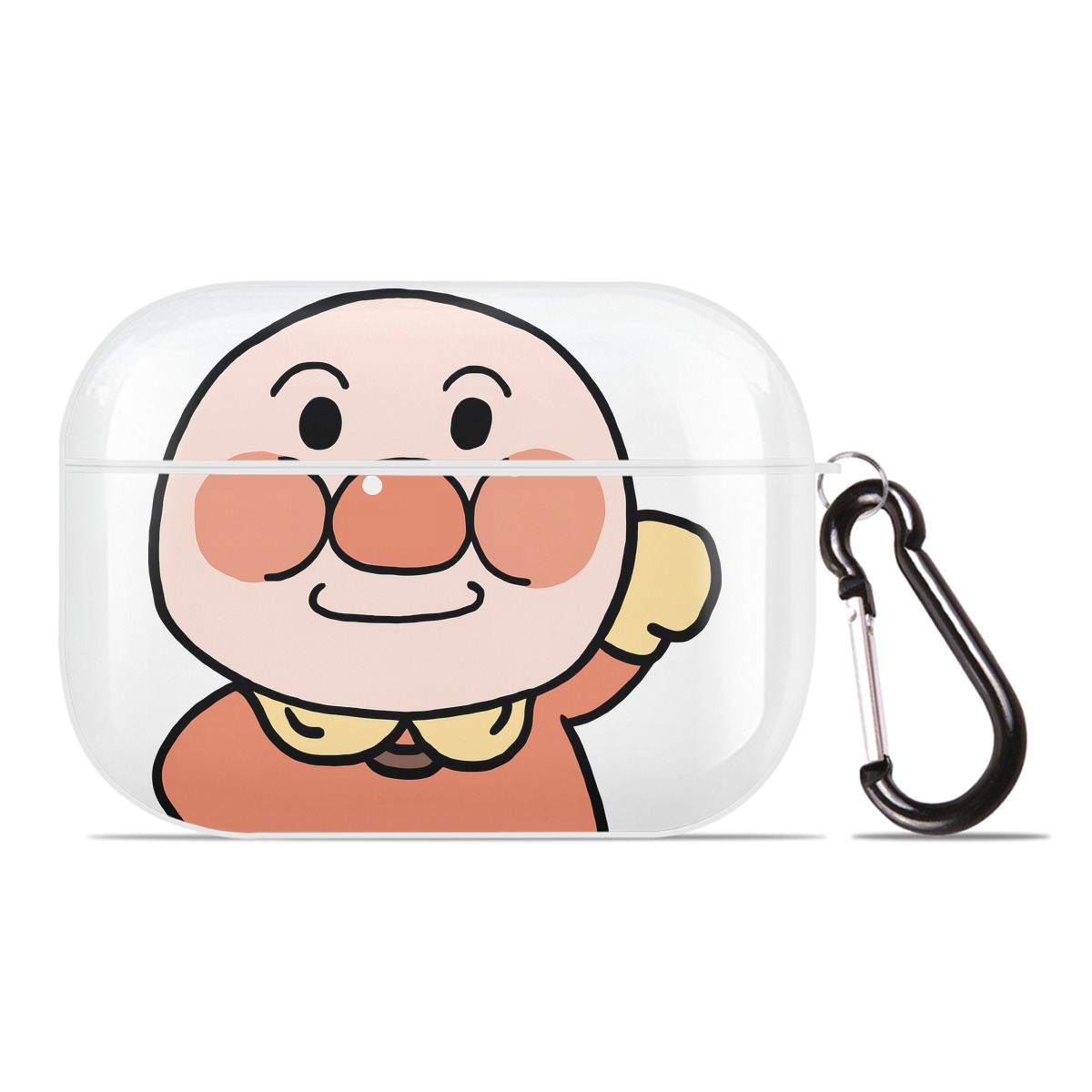 （画像用） アンパンマン Anpanman 【AirPods Pro用】ハードシェル保護ケース 耐衝撃・防指紋・カラビナ付き商品仕様
