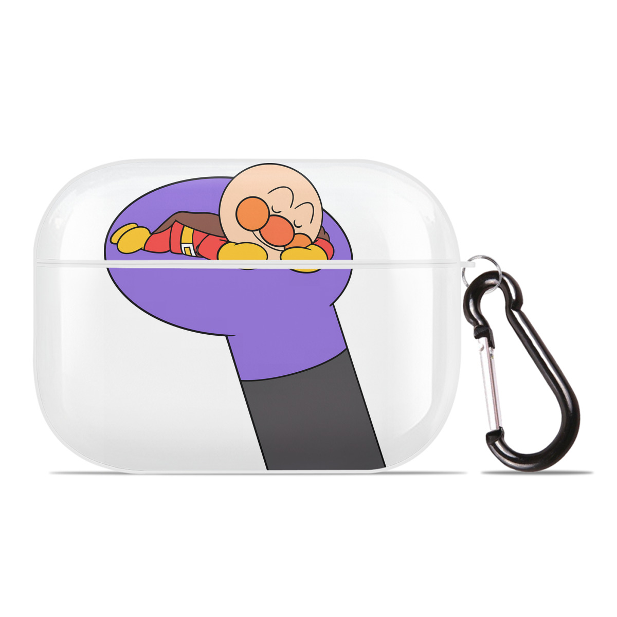（画像用） アンパンマン Anpanman 【AirPods Pro用】ハードシェル保護ケース 耐衝撃・防指紋・カラビナ付き商品仕様