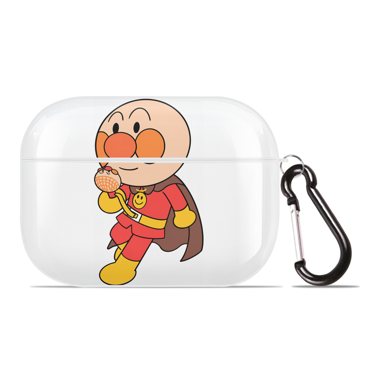 （画像用） アンパンマン Anpanman 【AirPods Pro用】ハードシェル保護ケース 耐衝撃・防指紋・カラビナ付き商品仕様