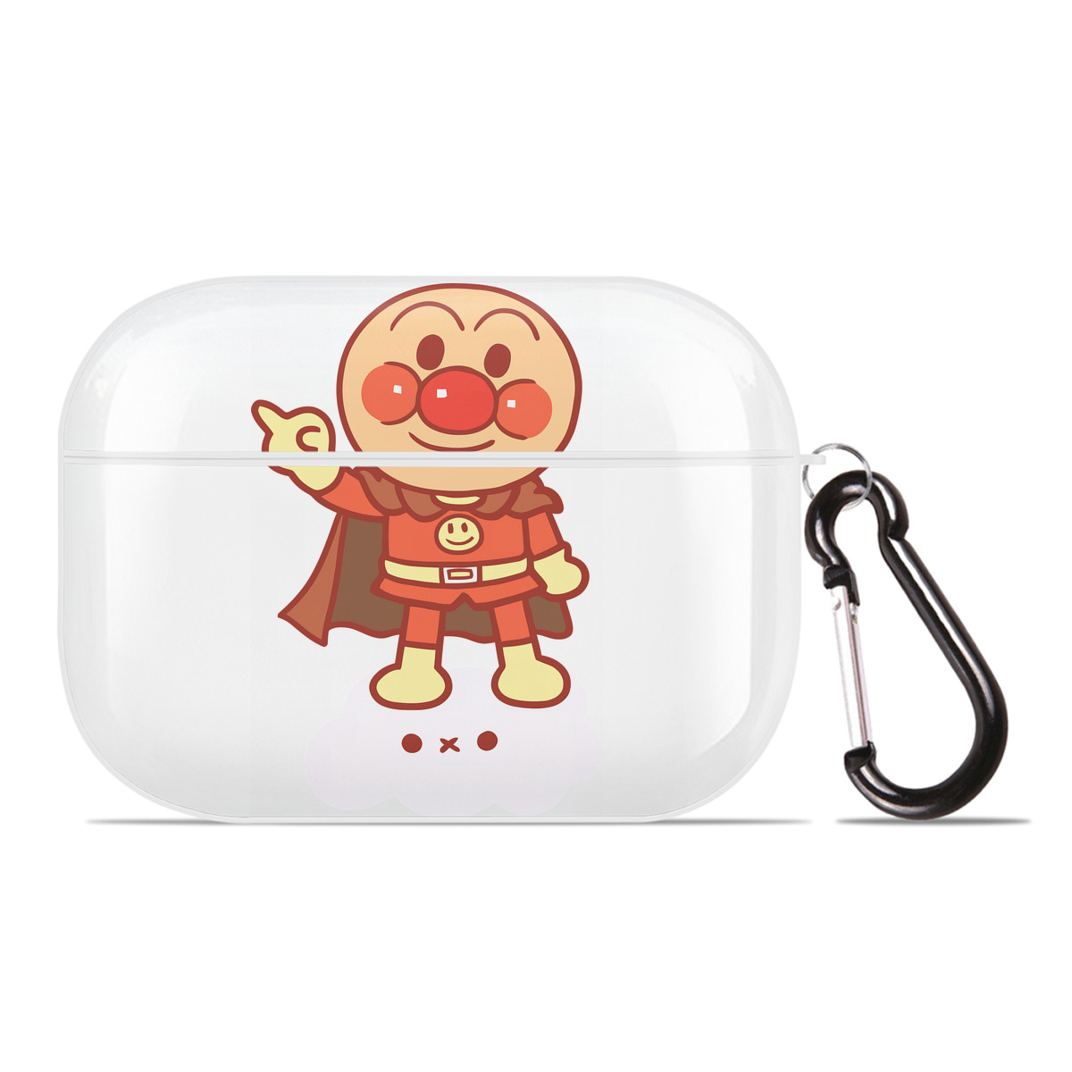 （画像用） アンパンマン Anpanman 【AirPods Pro用】ハードシェル保護ケース 耐衝撃・防指紋・カラビナ付き商品仕様