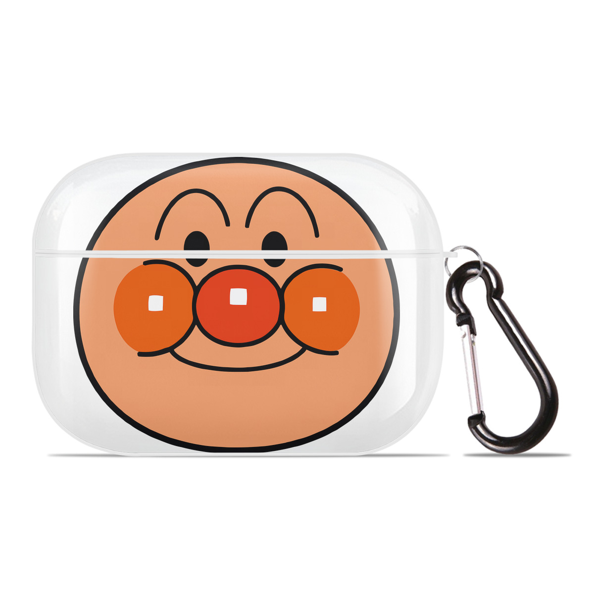 （画像用） アンパンマン Anpanman 【AirPods Pro用】ハードシェル保護ケース 耐衝撃・防指紋・カラビナ付き商品仕様