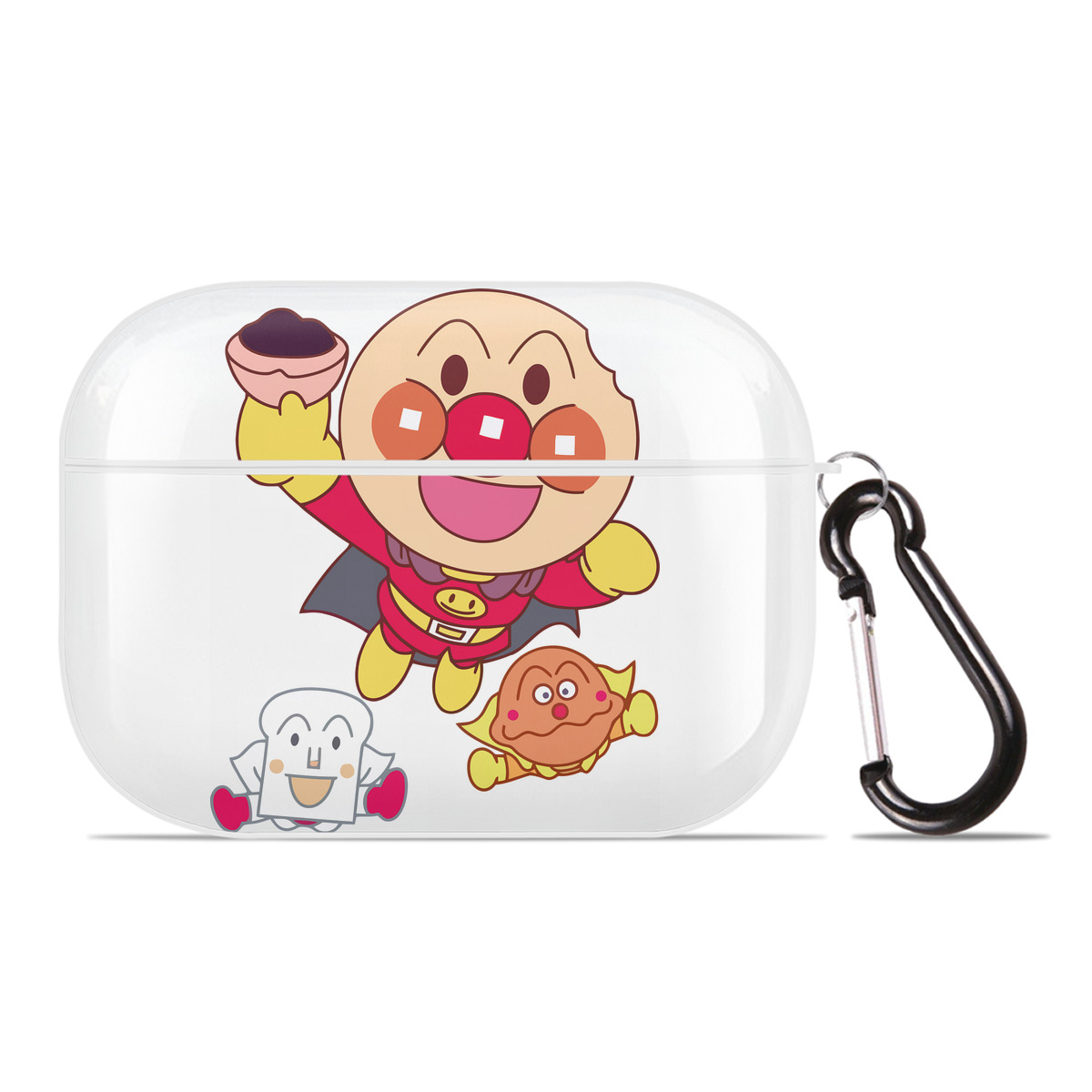 （画像用） アンパンマン Anpanman 【AirPods Pro用】ハードシェル保護ケース 耐衝撃・防指紋・カラビナ付き商品仕様