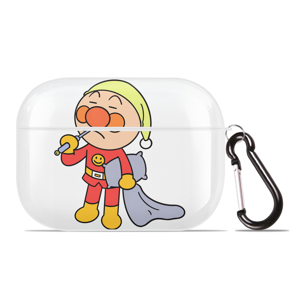（画像用） アンパンマン Anpanman 【AirPods Pro用】ハードシェル保護ケース 耐衝撃・防指紋・カラビナ付き商品仕様