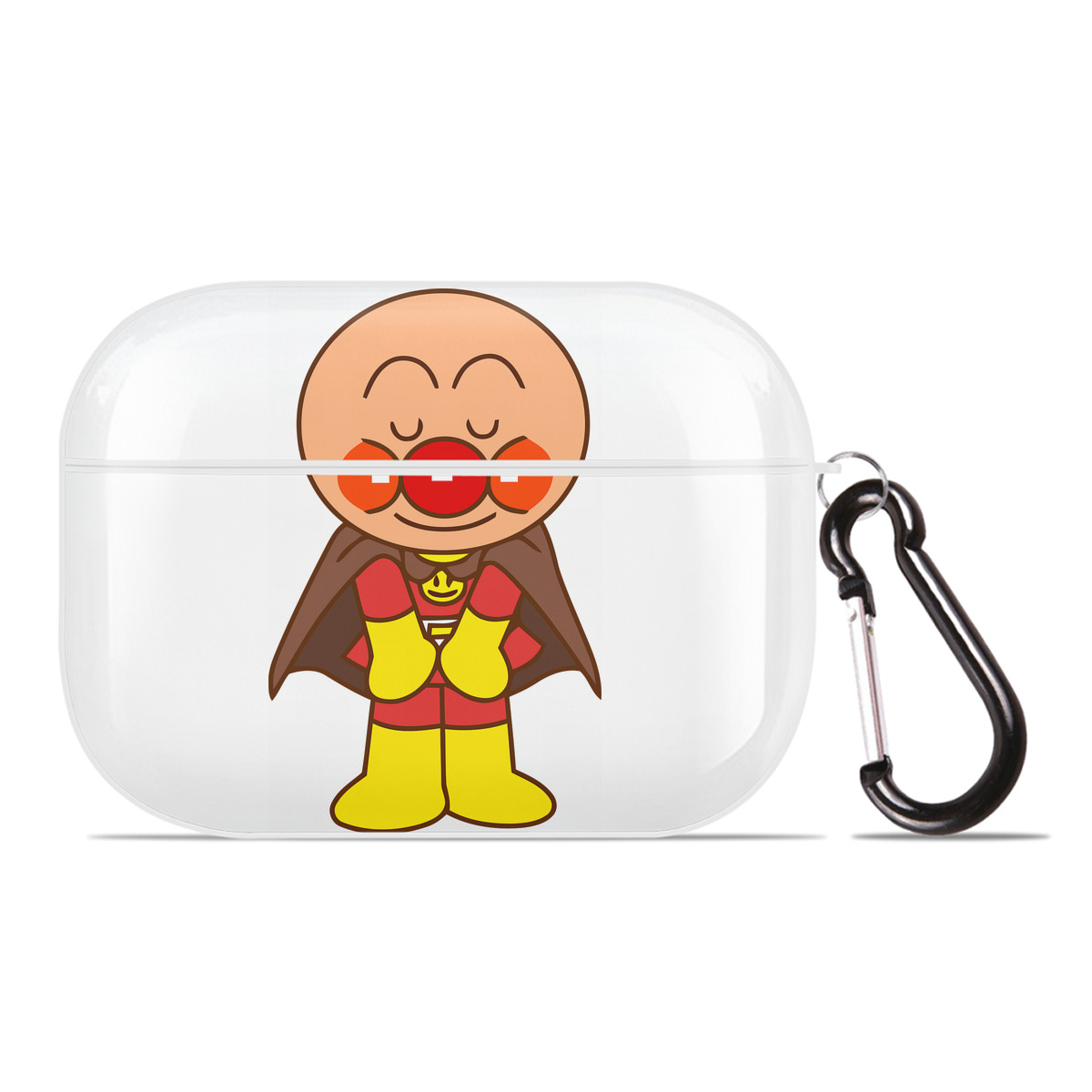 （画像用） アンパンマン Anpanman 【AirPods Pro用】ハードシェル保護ケース 耐衝撃・防指紋・カラビナ付き商品仕様
