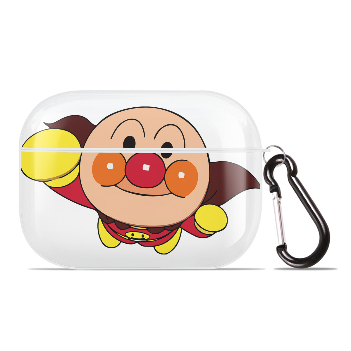 （画像用） アンパンマン Anpanman 【AirPods Pro用】ハードシェル保護ケース 耐衝撃・防指紋・カラビナ付き商品仕様