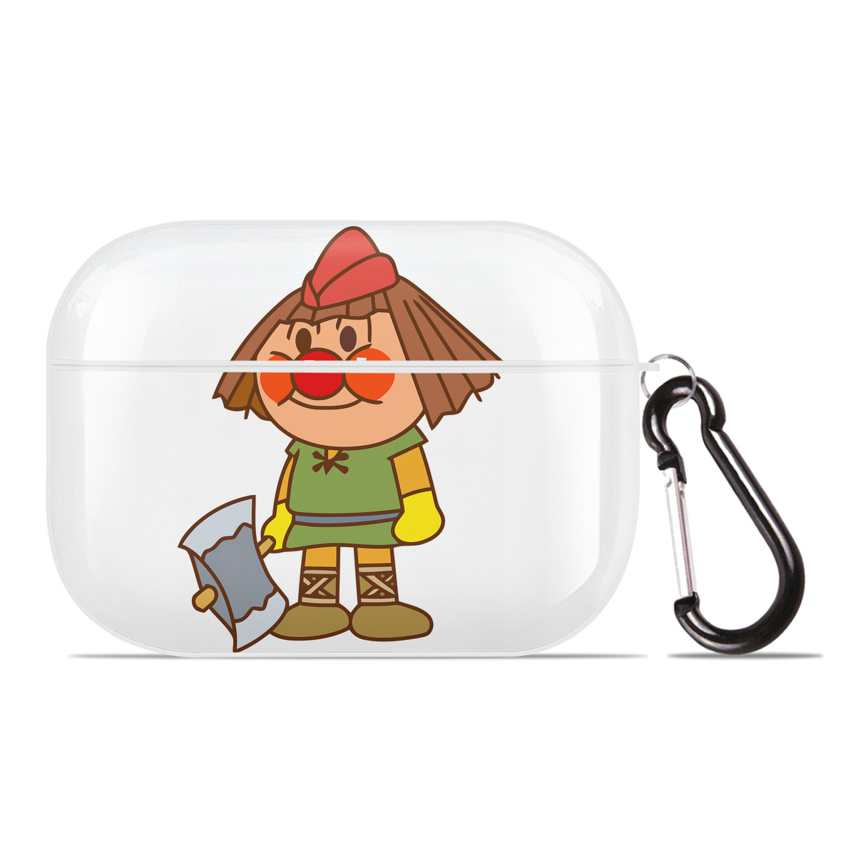 （画像用） アンパンマン Anpanman 【AirPods Pro用】ハードシェル保護ケース 耐衝撃・防指紋・カラビナ付き商品仕様