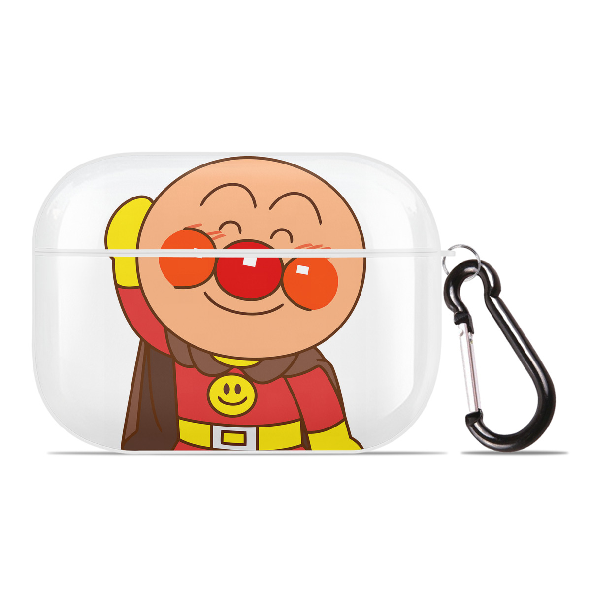 （画像用） アンパンマン Anpanman 【AirPods Pro用】ハードシェル保護ケース 耐衝撃・防指紋・カラビナ付き商品仕様