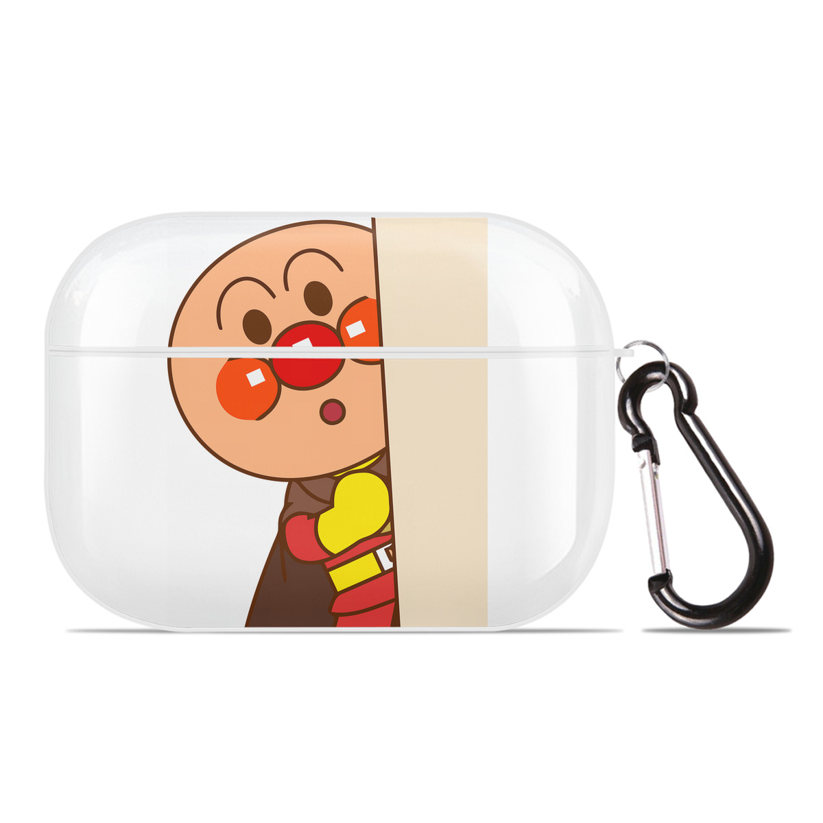 （画像用） アンパンマン Anpanman 【AirPods Pro用】ハードシェル保護ケース 耐衝撃・防指紋・カラビナ付き商品仕様