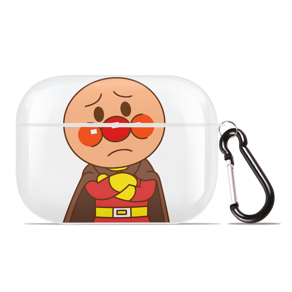 （画像用） アンパンマン Anpanman 【AirPods Pro用】ハードシェル保護ケース 耐衝撃・防指紋・カラビナ付き商品仕様