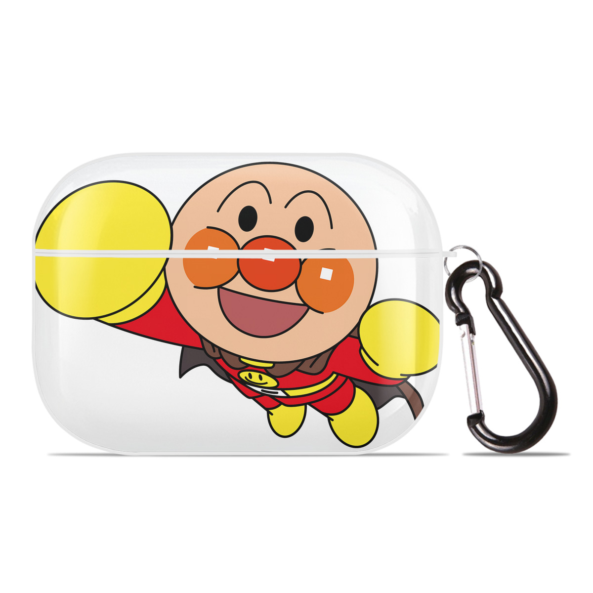 （画像用） アンパンマン Anpanman 【AirPods Pro用】ハードシェル保護ケース 耐衝撃・防指紋・カラビナ付き商品仕様
