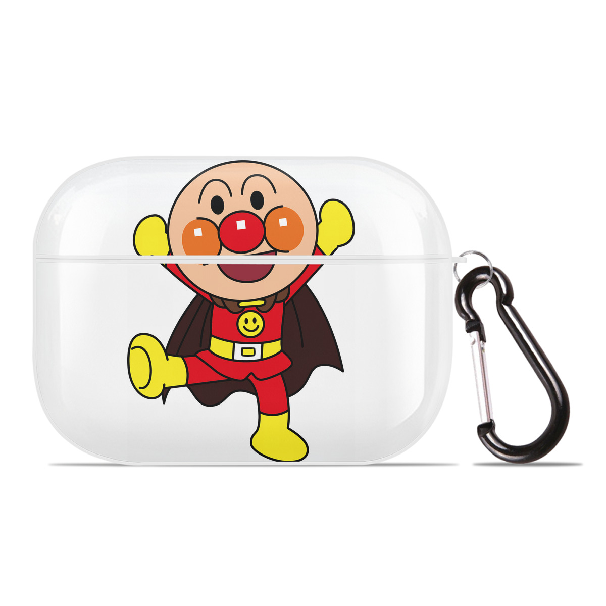 （画像用） アンパンマン Anpanman 【AirPods Pro用】ハードシェル保護ケース 耐衝撃・防指紋・カラビナ付き商品仕様