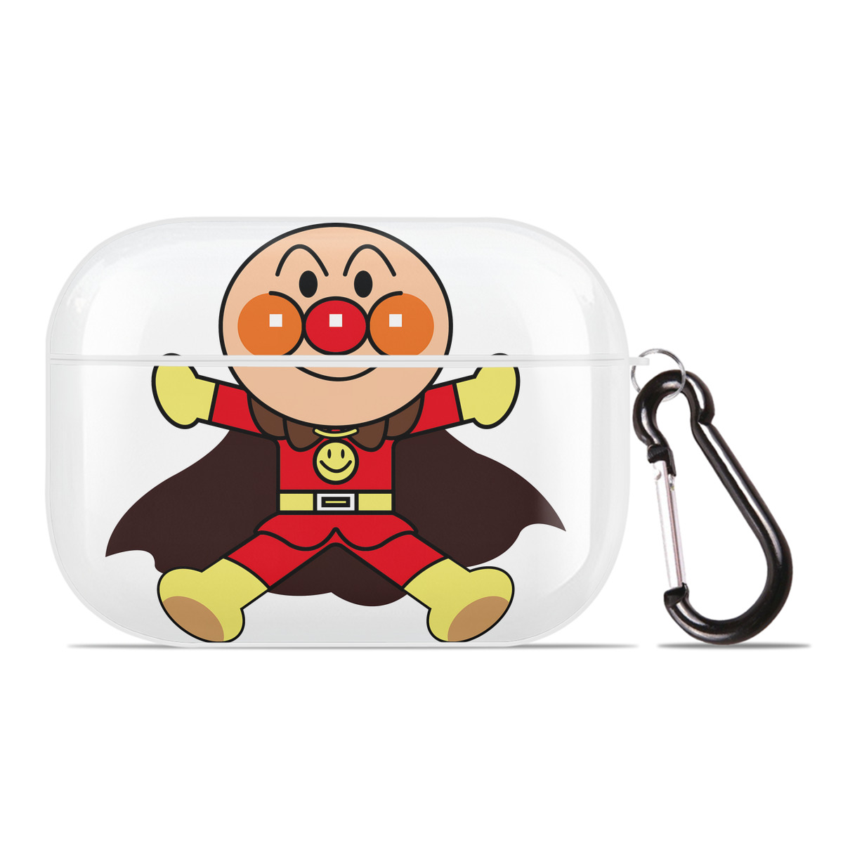 （画像用） アンパンマン Anpanman 【AirPods Pro用】ハードシェル保護ケース 耐衝撃・防指紋・カラビナ付き商品仕様