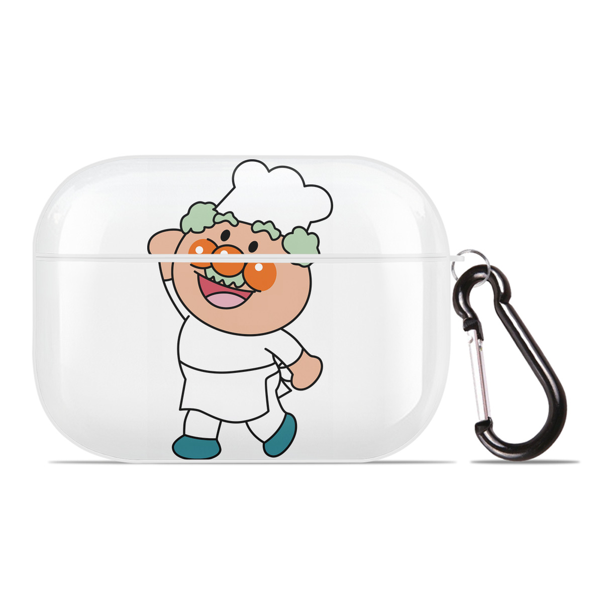 （画像用） アンパンマン Anpanman 【AirPods Pro用】ハードシェル保護ケース 耐衝撃・防指紋・カラビナ付き商品仕様