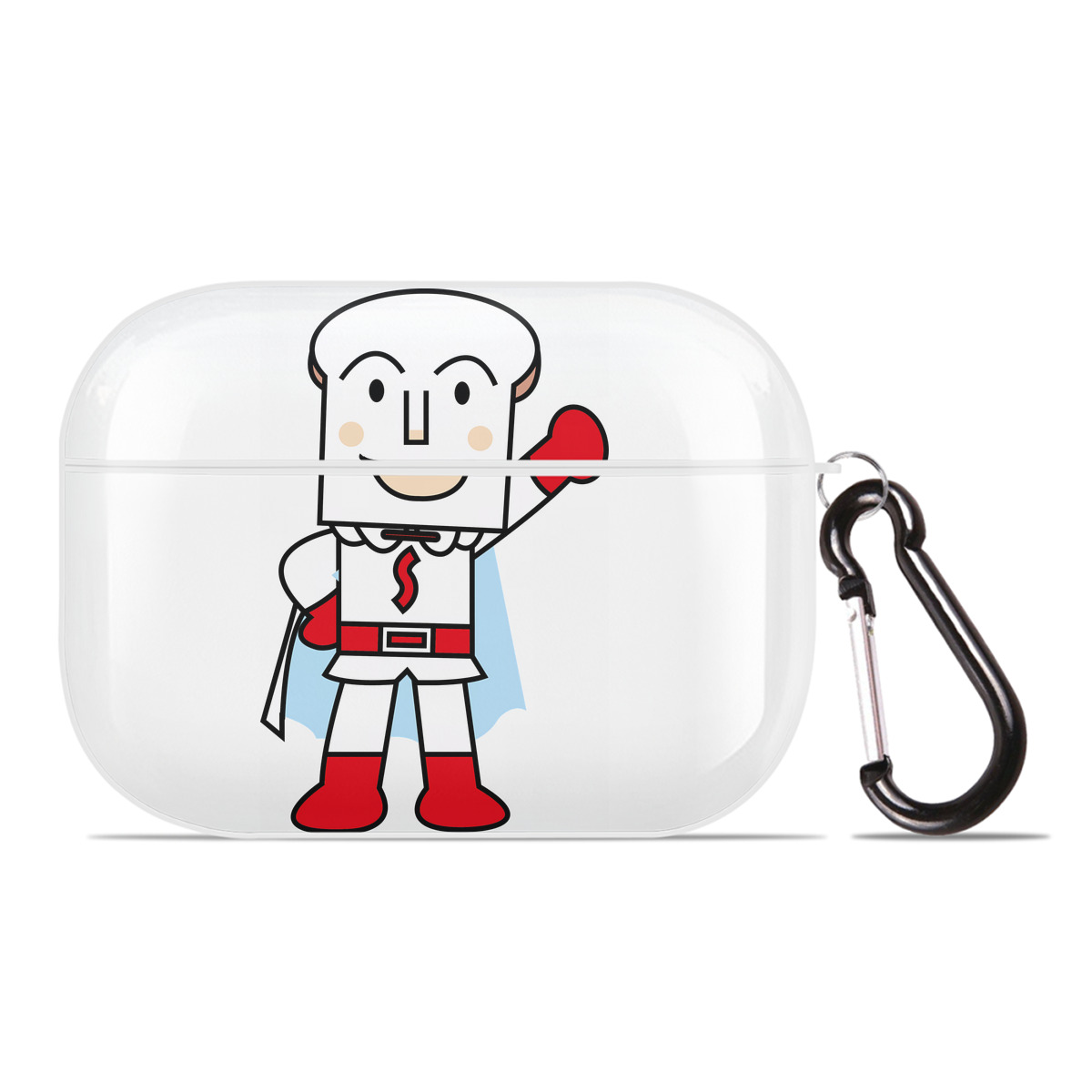 （画像用） アンパンマン Anpanman 【AirPods Pro用】ハードシェル保護ケース 耐衝撃・防指紋・カラビナ付き商品仕様