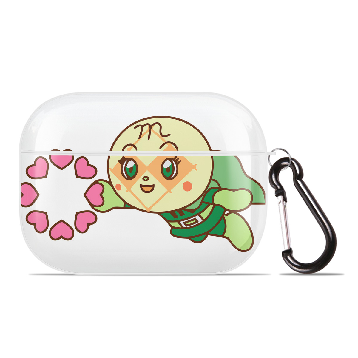（画像用） アンパンマン Anpanman 【AirPods Pro用】ハードシェル保護ケース 耐衝撃・防指紋・カラビナ付き商品仕様