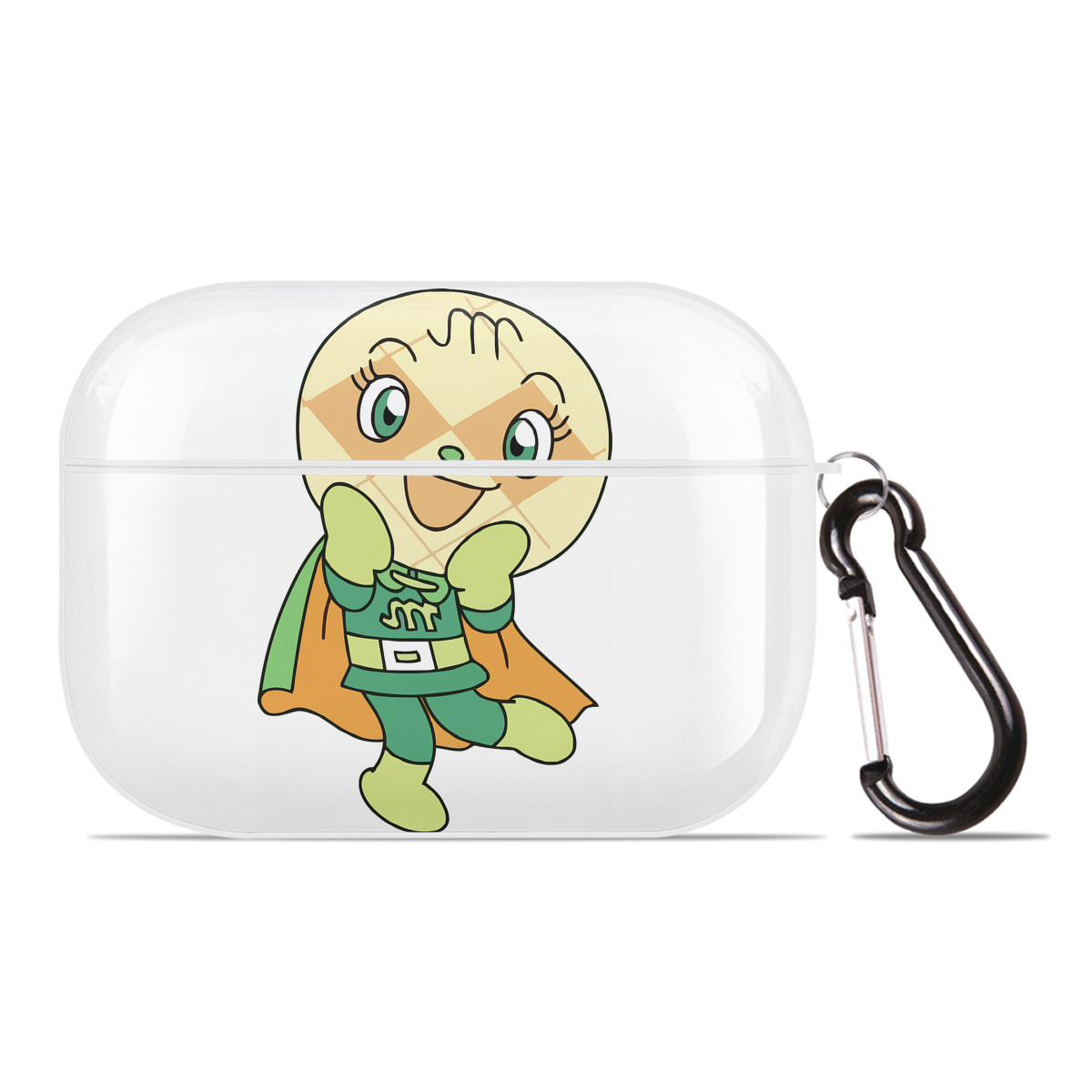 （画像用） アンパンマン Anpanman 【AirPods Pro用】ハードシェル保護ケース 耐衝撃・防指紋・カラビナ付き商品仕様