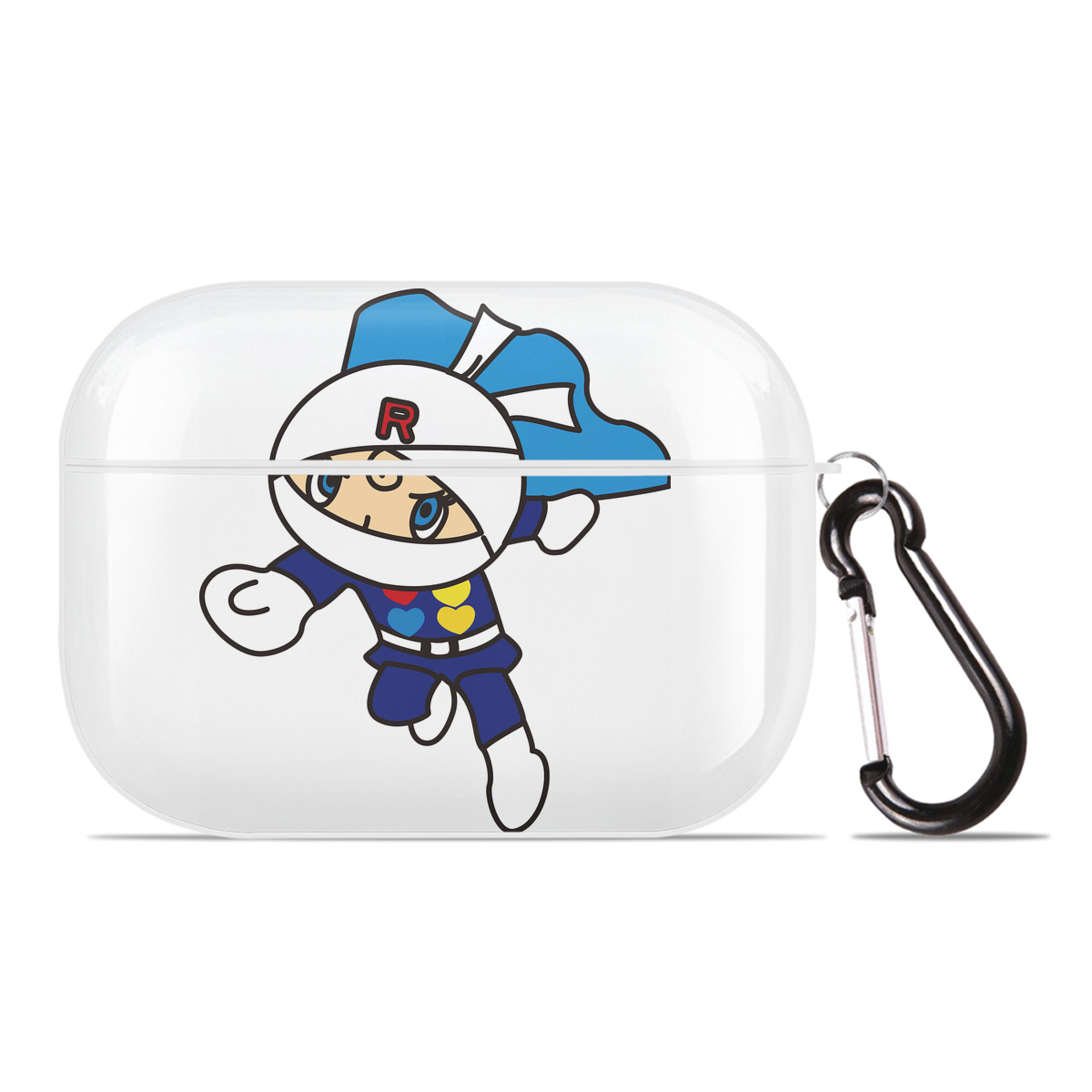 （画像用） アンパンマン Anpanman 【AirPods Pro用】ハードシェル保護ケース 耐衝撃・防指紋・カラビナ付き商品仕様