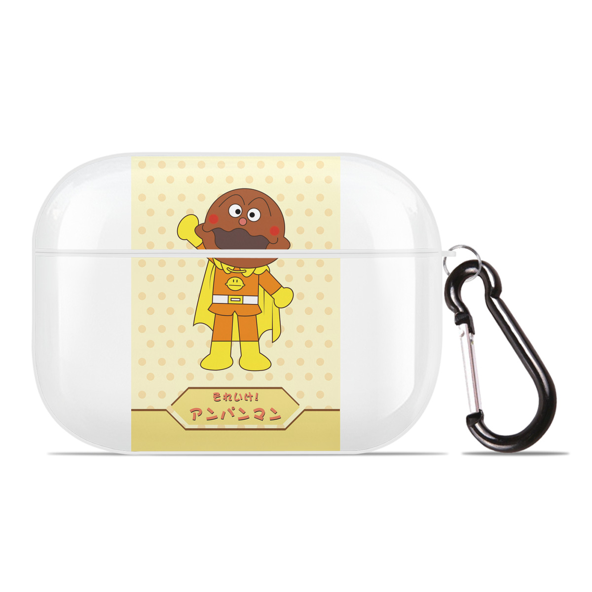 （画像用） アンパンマン Anpanman 【AirPods Pro用】ハードシェル保護ケース 耐衝撃・防指紋・カラビナ付き商品仕様