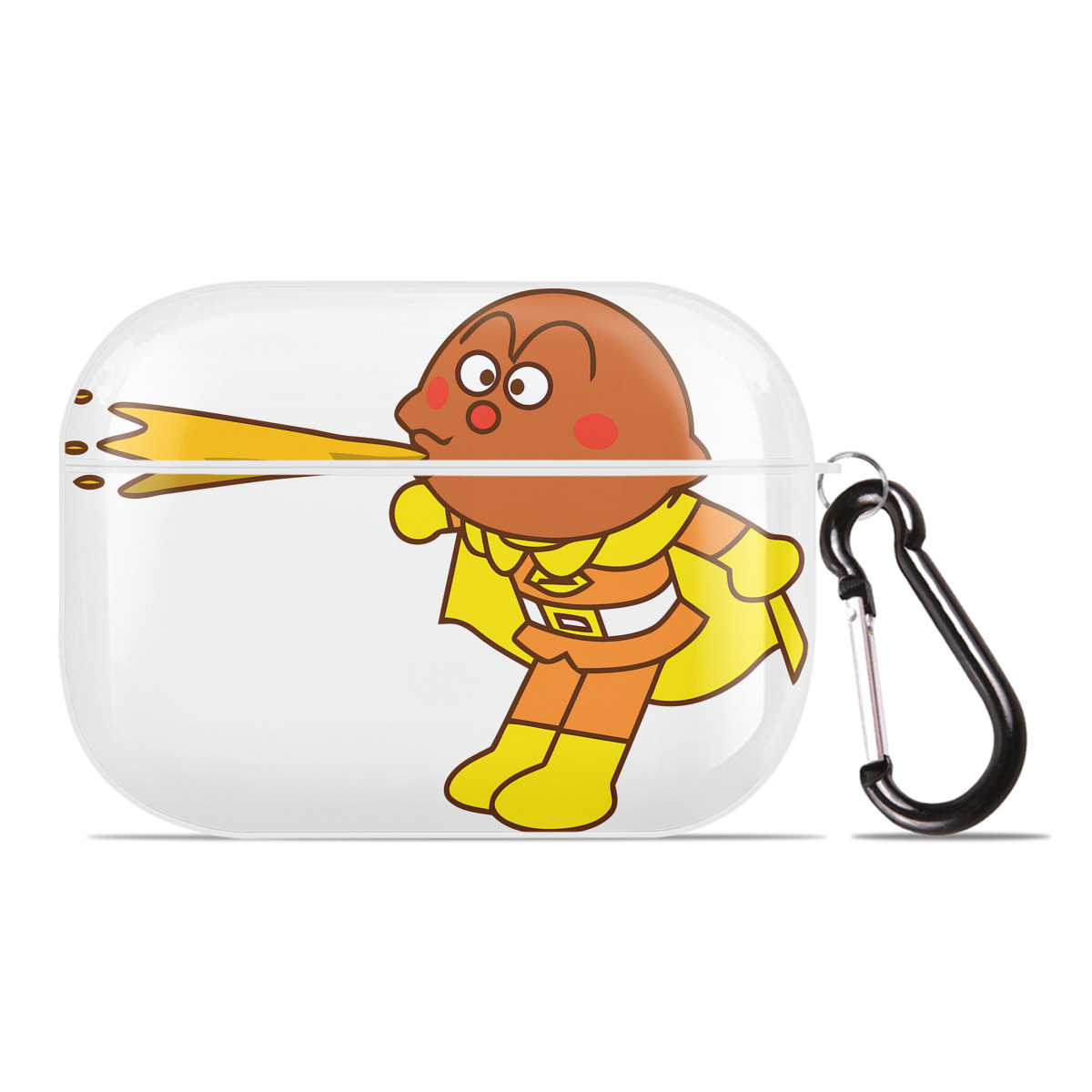 （画像用） アンパンマン Anpanman 【AirPods Pro用】ハードシェル保護ケース 耐衝撃・防指紋・カラビナ付き商品仕様