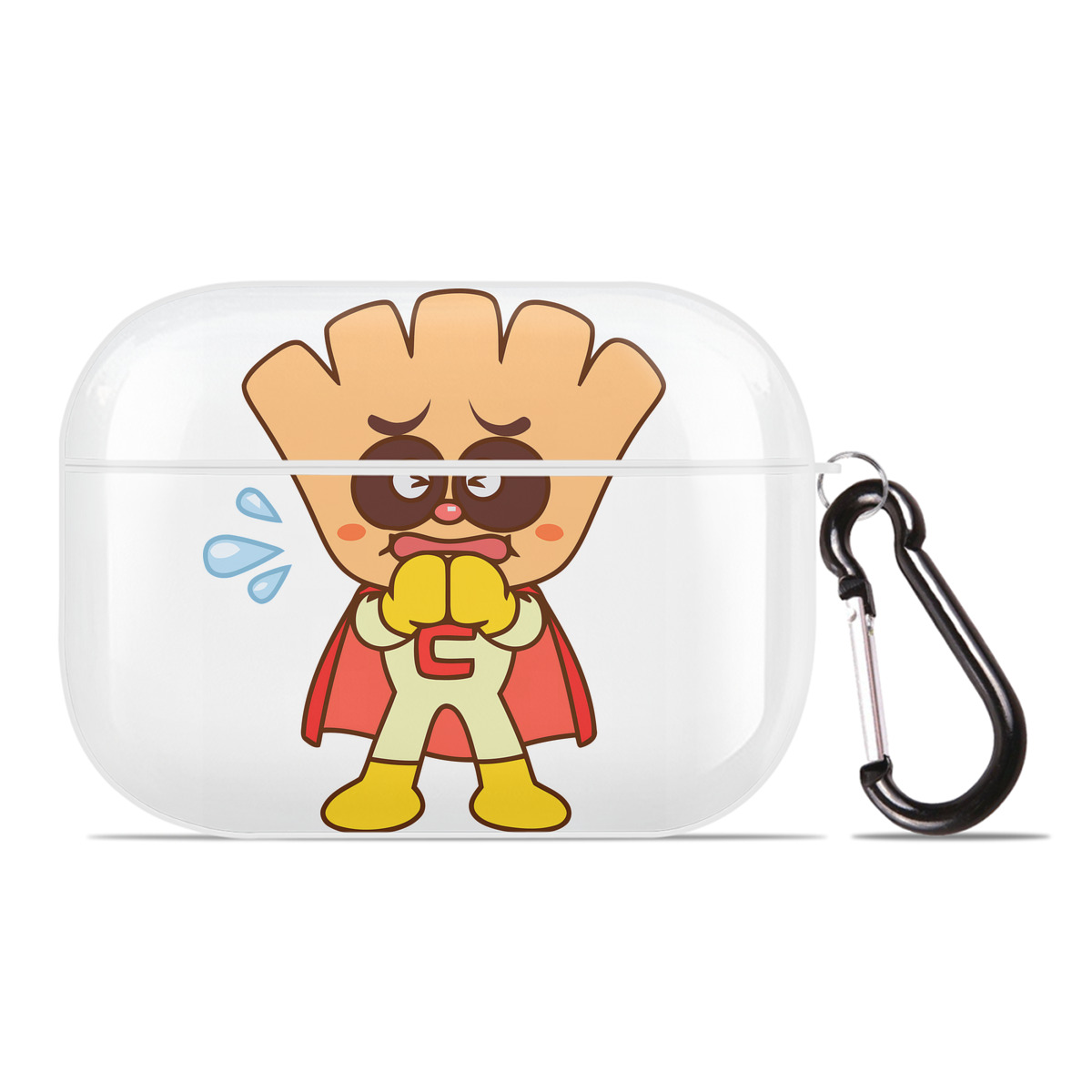 （画像用） アンパンマン Anpanman 【AirPods Pro用】ハードシェル保護ケース 耐衝撃・防指紋・カラビナ付き商品仕様