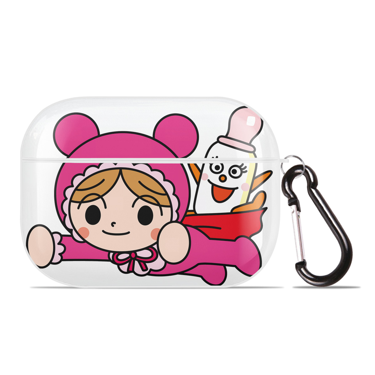 （画像用） アンパンマン Anpanman 【AirPods Pro用】ハードシェル保護ケース 耐衝撃・防指紋・カラビナ付き商品仕様