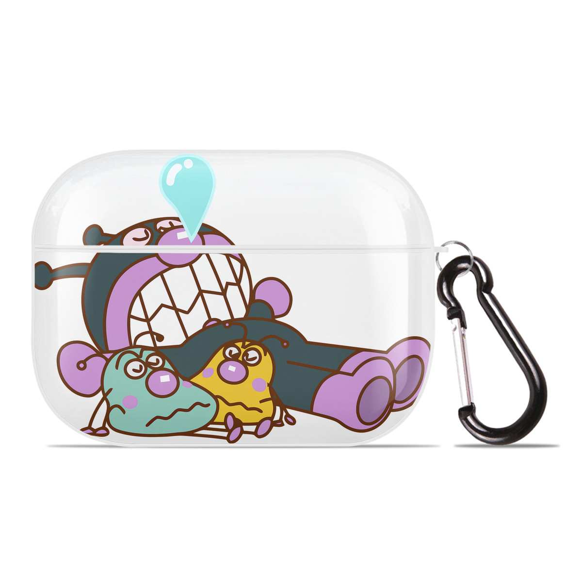 （画像用） アンパンマン Anpanman 【AirPods Pro用】ハードシェル保護ケース 耐衝撃・防指紋・カラビナ付き商品仕様