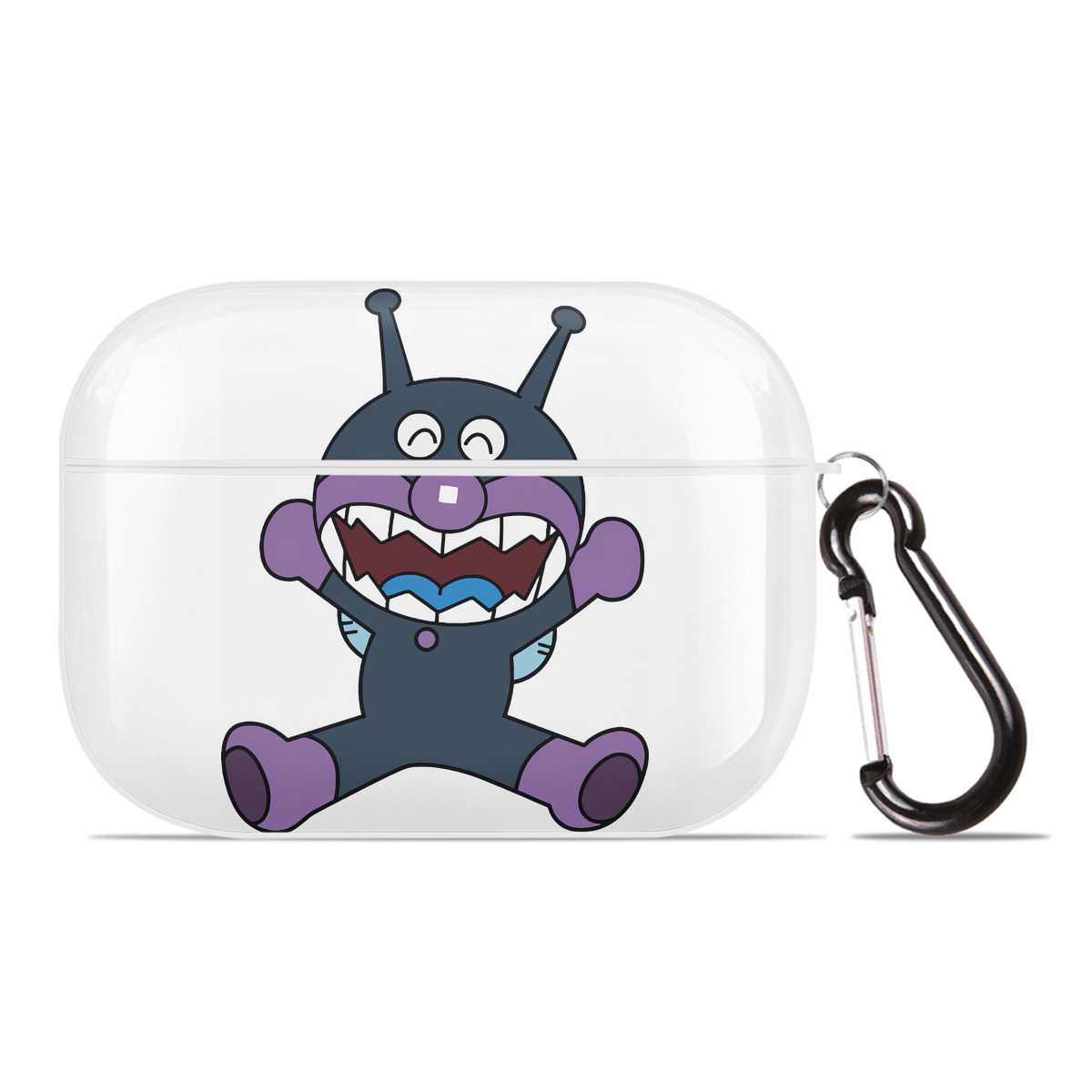 （画像用） アンパンマン Anpanman 【AirPods Pro用】ハードシェル保護ケース 耐衝撃・防指紋・カラビナ付き商品仕様