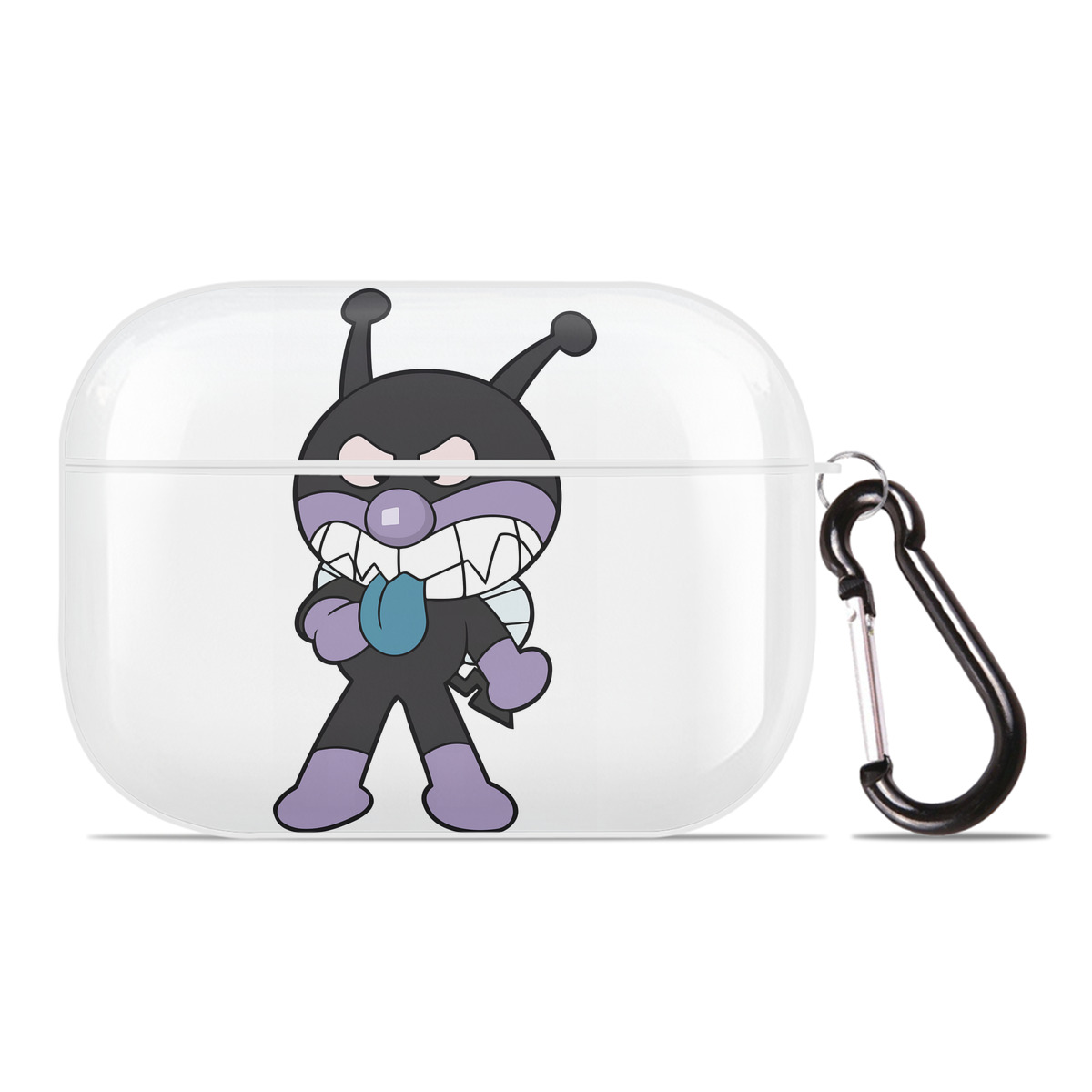 （画像用） アンパンマン Anpanman 【AirPods Pro用】ハードシェル保護ケース 耐衝撃・防指紋・カラビナ付き商品仕様