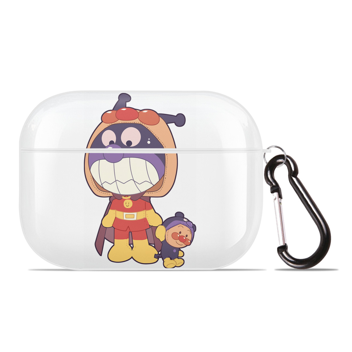 （画像用） アンパンマン Anpanman 【AirPods Pro用】ハードシェル保護ケース 耐衝撃・防指紋・カラビナ付き商品仕様