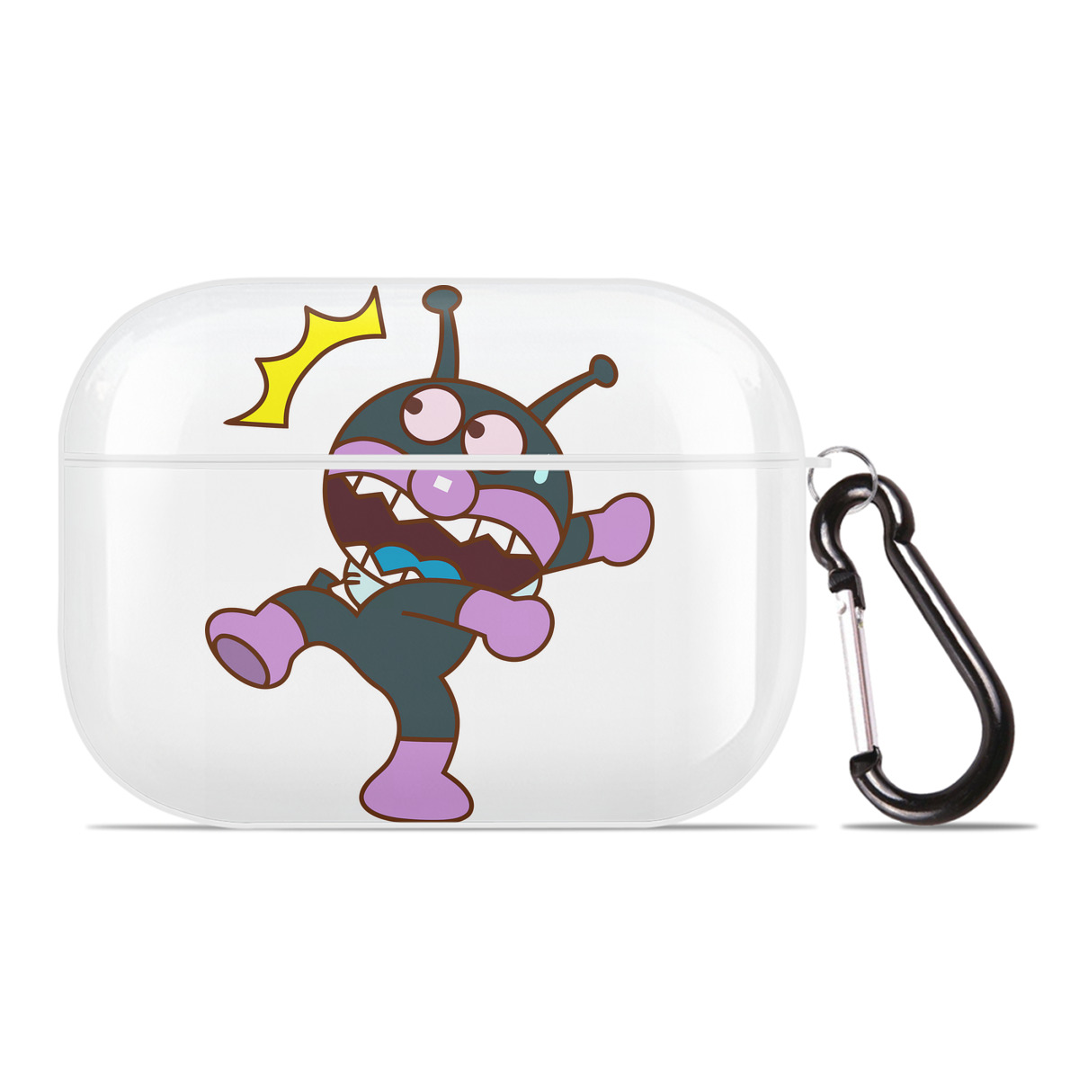 （画像用） アンパンマン Anpanman 【AirPods Pro用】ハードシェル保護ケース 耐衝撃・防指紋・カラビナ付き商品仕様