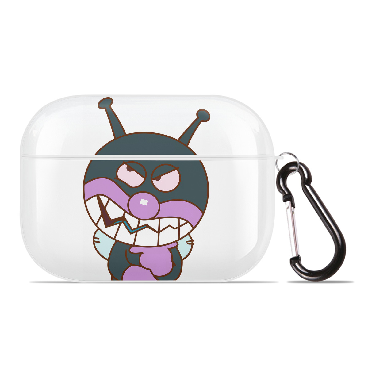 （画像用） アンパンマン Anpanman 【AirPods Pro用】ハードシェル保護ケース 耐衝撃・防指紋・カラビナ付き商品仕様