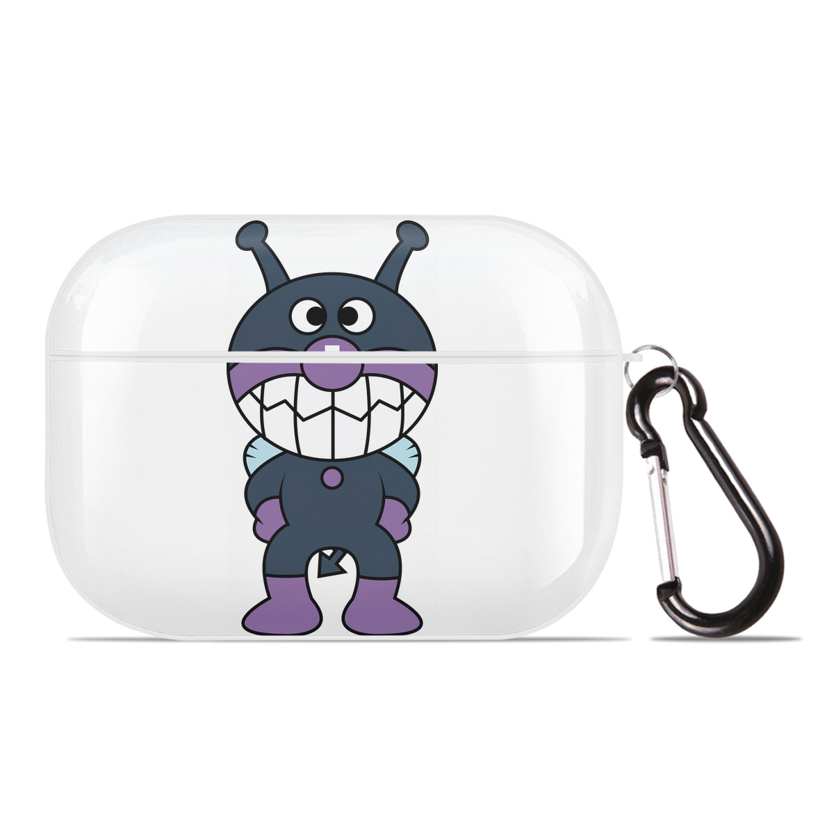 （画像用） アンパンマン Anpanman 【AirPods Pro用】ハードシェル保護ケース 耐衝撃・防指紋・カラビナ付き商品仕様