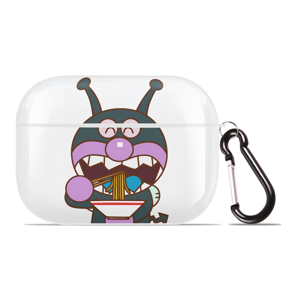 （画像用） アンパンマン Anpanman 【AirPods Pro用】ハードシェル保護ケース 耐衝撃・防指紋・カラビナ付き商品仕様