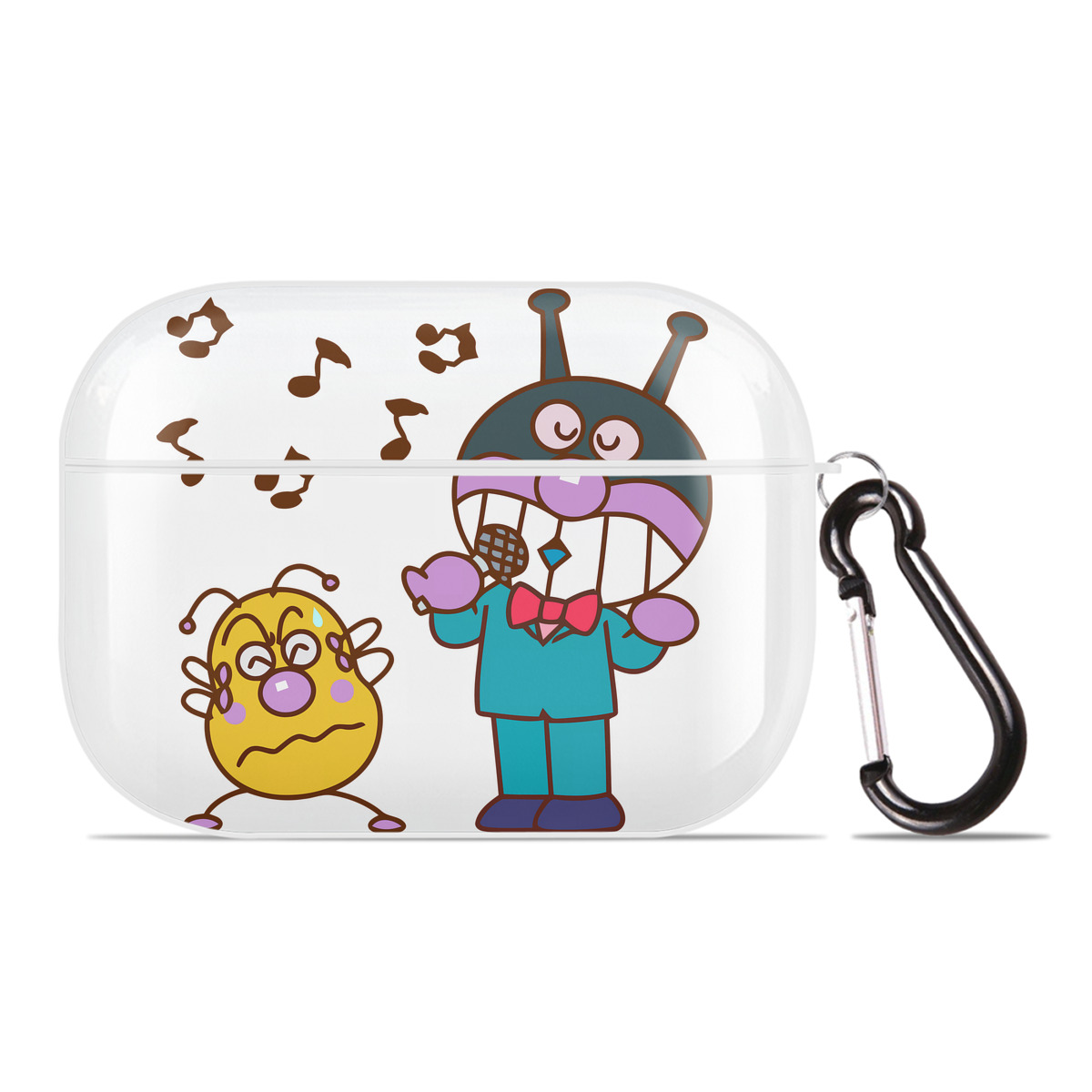 （画像用） アンパンマン Anpanman 【AirPods Pro用】ハードシェル保護ケース 耐衝撃・防指紋・カラビナ付き商品仕様