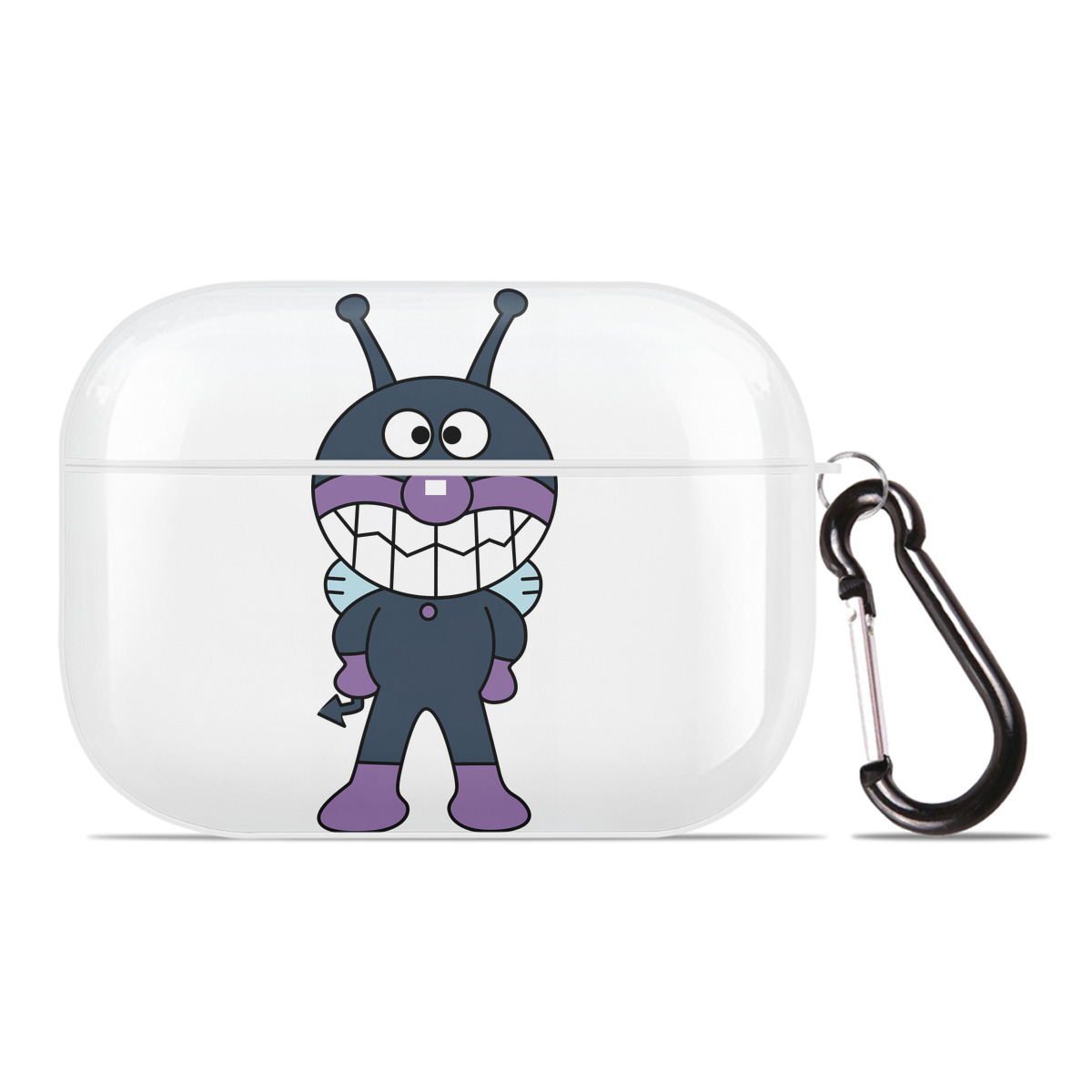 （画像用） アンパンマン Anpanman 【AirPods Pro用】ハードシェル保護ケース 耐衝撃・防指紋・カラビナ付き商品仕様