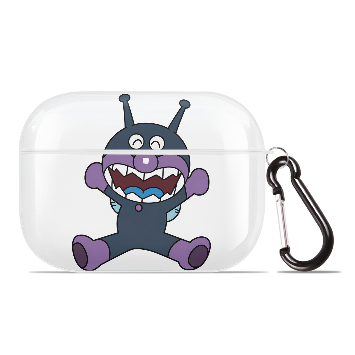 （画像用） アンパンマン Anpanman 【AirPods Pro用】ハードシェル保護ケース 耐衝撃・防指紋・カラビナ付き商品仕様