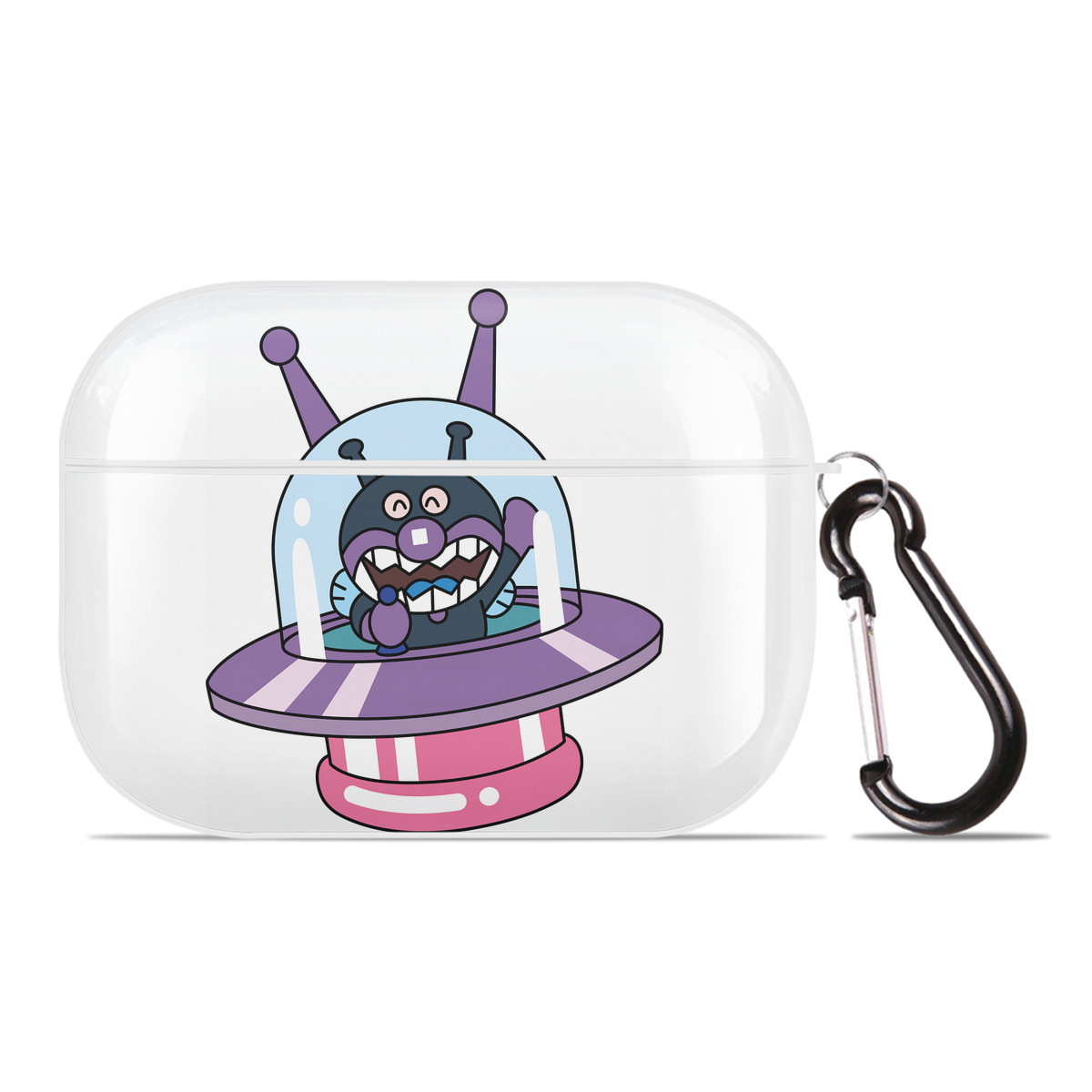 （画像用） アンパンマン Anpanman 【AirPods Pro用】ハードシェル保護ケース 耐衝撃・防指紋・カラビナ付き商品仕様