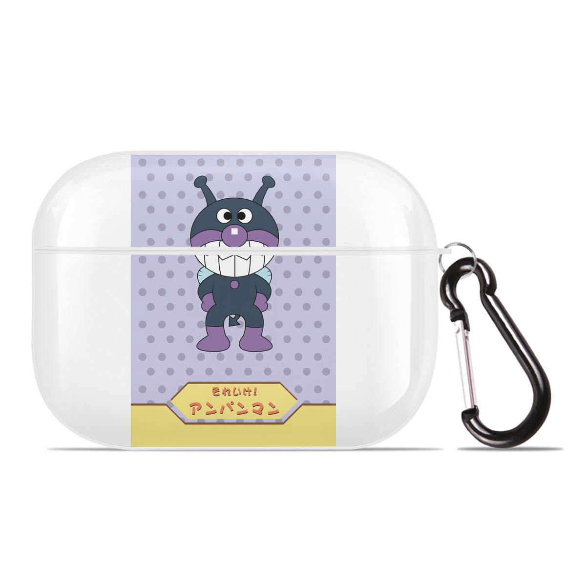 （画像用） アンパンマン Anpanman 【AirPods Pro用】ハードシェル保護ケース 耐衝撃・防指紋・カラビナ付き商品仕様